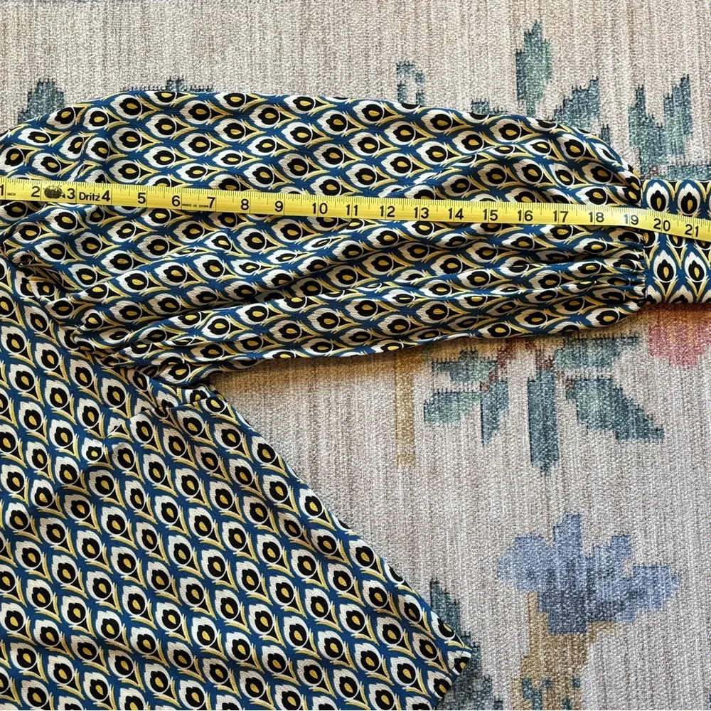 EUC - cupcakes & cashmere Graphic, Art Deco Print Blouse - Picture 8 of 13